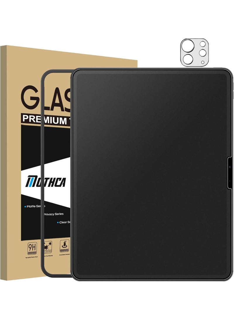 Mothca Matte Tempered Glass Screen Matte Protector for iPad Pro with Camera Protection Anti Fingerprint - Image 1